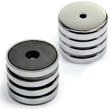 Factory Supplier Strong Permanent Neodymium Magnetic Hook Countersunk Hole Pot Magnet